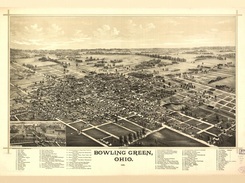 Bowling Green Ohio 1888 wallpaper