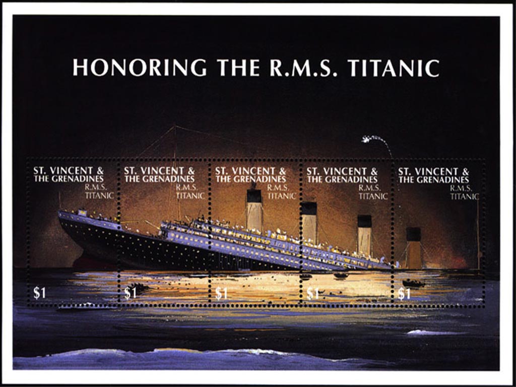 RMS Titanic Stamp wallpaper