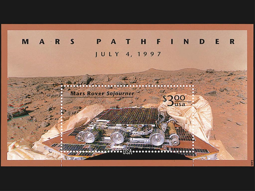 Mars Rover Sojourner Pathfinder Stamp wallpaper