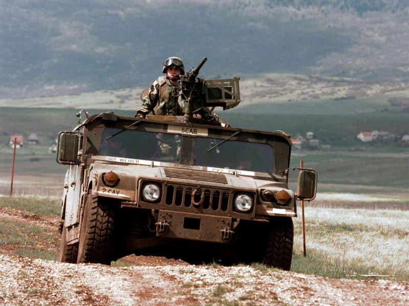 Humvee on Patrol wallpaper