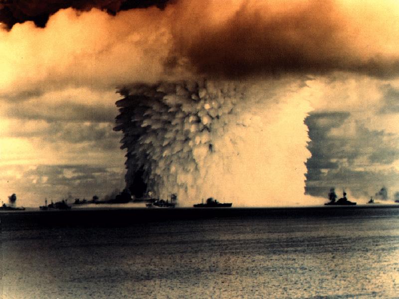 Atomic Bomb Test Over Water wallpaper