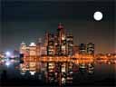Detroit River at Night