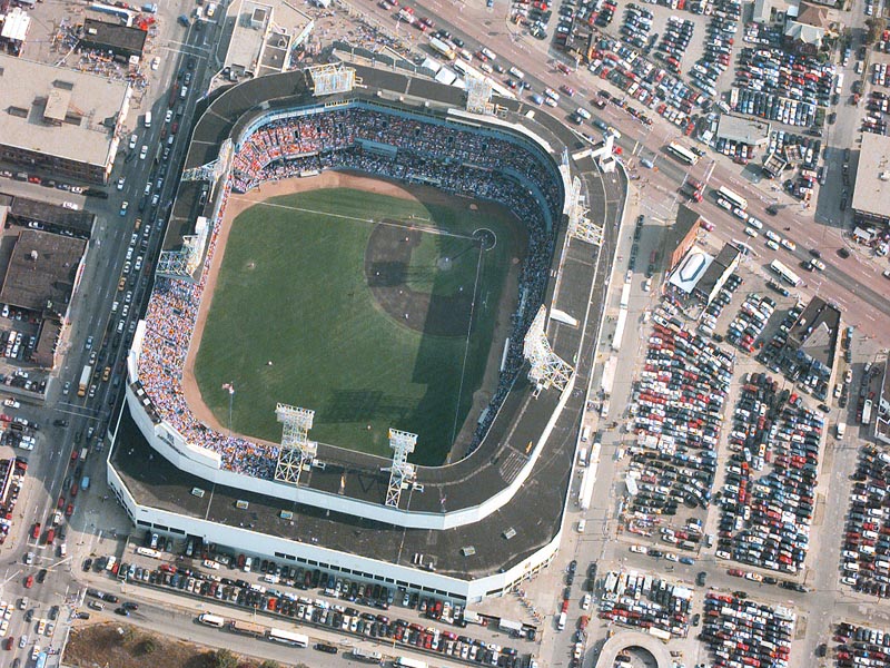 Old Tiger Stadium Skyview wallpaper