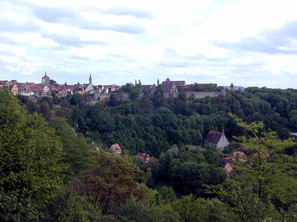Long View of Rothenburg wallpaper
