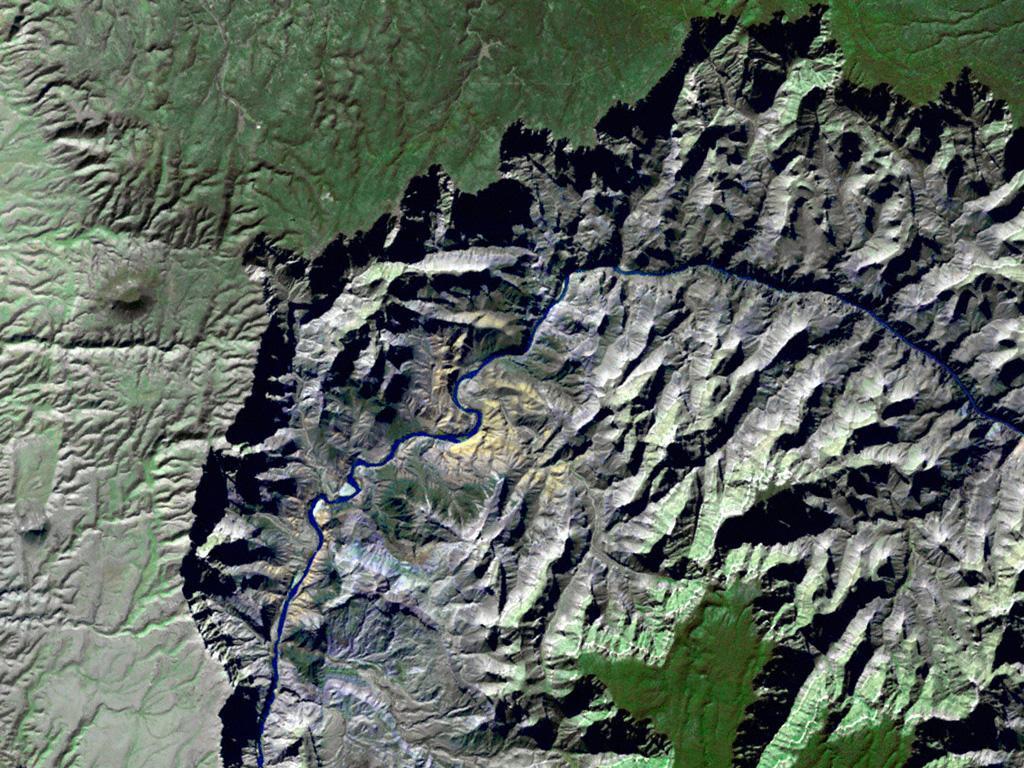 Grand Canyon<br />25m resolution Landsat 5 wallpaper