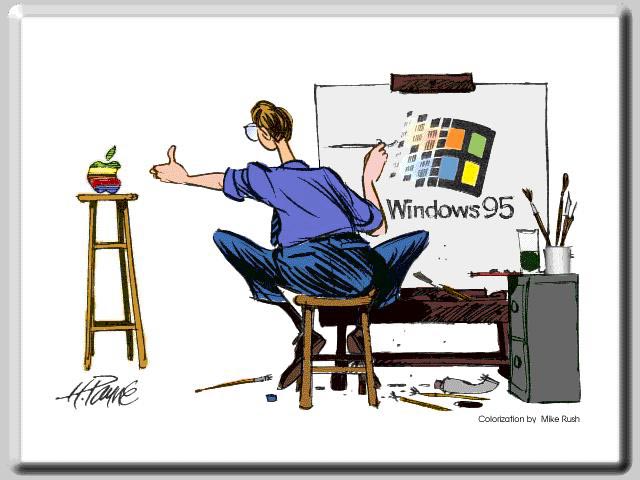 Humorous View of Windows 95 wallpaper