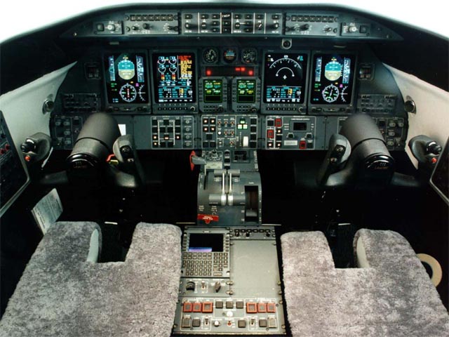 Learjet 45 Cockpit wallpaper