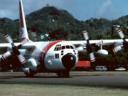US Coast Guard C-130 in Castries, Saint Lucia